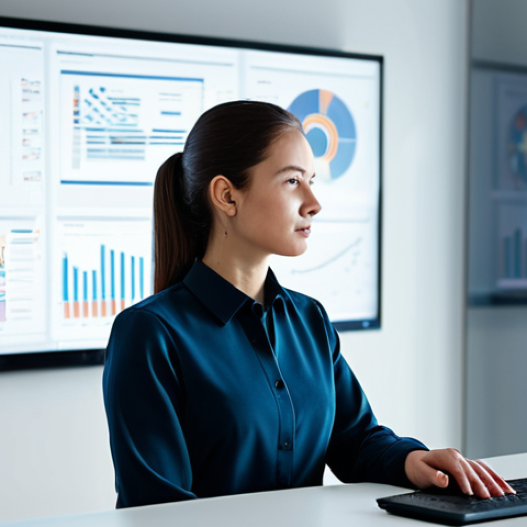 A focused professional woman, wearing a modest business blouse and tailored trousers, seated at a modern, ergonomic desk in a minimalist, sunlit office space. She is thoughtfully interacting with an advanced holographic interface displaying data visualizations, charts, and evolving narrative timelines. The atmosphere is one of collaborative innovation, with subtle digital light reflections on her face. The background features blurred, abstract representations of AI neural networks, hinting at underlying technological support.

    professional photography, high resolution, soft studio lighting, perfect anatomy, correct proportions, natural pose, well-formed hands, proper finger count, natural body proportions, fully clothed, modest clothing, appropriate attire, professional dress, safe for work, appropriate content, professional.