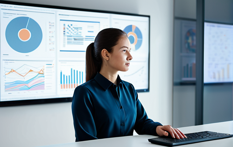 A focused professional woman, wearing a modest business blouse and tailored trousers, seated at a modern, ergonomic desk in a minimalist, sunlit office space. She is thoughtfully interacting with an advanced holographic interface displaying data visualizations, charts, and evolving narrative timelines. The atmosphere is one of collaborative innovation, with subtle digital light reflections on her face. The background features blurred, abstract representations of AI neural networks, hinting at underlying technological support.

    professional photography, high resolution, soft studio lighting, perfect anatomy, correct proportions, natural pose, well-formed hands, proper finger count, natural body proportions, fully clothed, modest clothing, appropriate attire, professional dress, safe for work, appropriate content, professional.