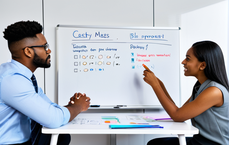 **Image Prompt:** A diverse team collaborating around a table in a modern office, reviewing project milestones on a whiteboard. Everyone is fully clothed in professional attire. The scene emphasizes clear communication and teamwork. Safe for work, appropriate content, perfect anatomy, correct proportions, well-formed hands, proper finger count, natural body proportions, professional.