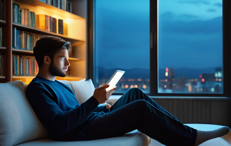 스토리텔러와 관련된 주요 산업 트렌드와 전망 - **Prompt 1: Immersive Interactive Storytelling**
    "A young adult, early 20s, with a curious and f...