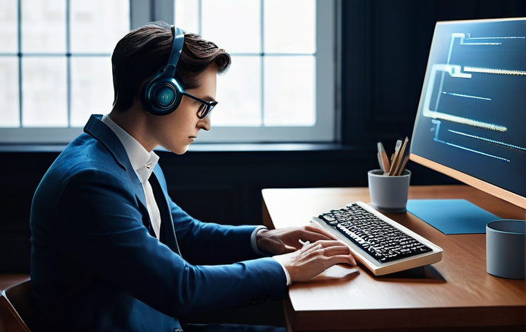 스토리텔러와 관련된 주요 산업 트렌드와 전망 - **Prompt 1: Immersive Interactive Storytelling**
    "A young adult, early 20s, with a curious and f...