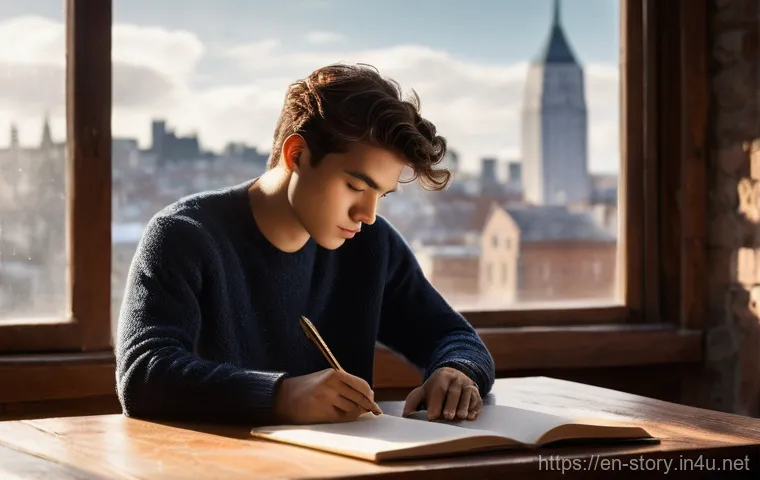 스토리텔러 관련 커리어 설계의 모든 것 - **Prompt Title: The Genesis of a Unique Voice**
    "A serene, sun-drenched attic studio with old wo...