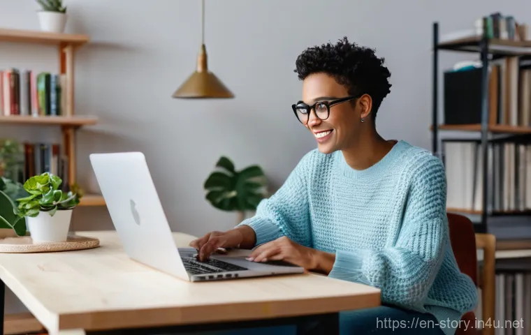 스토리텔러와 문화 콘텐츠 산업 - **Prompt:** A young adult content creator, gender-neutral, wearing stylish, comfortable everyday clo...