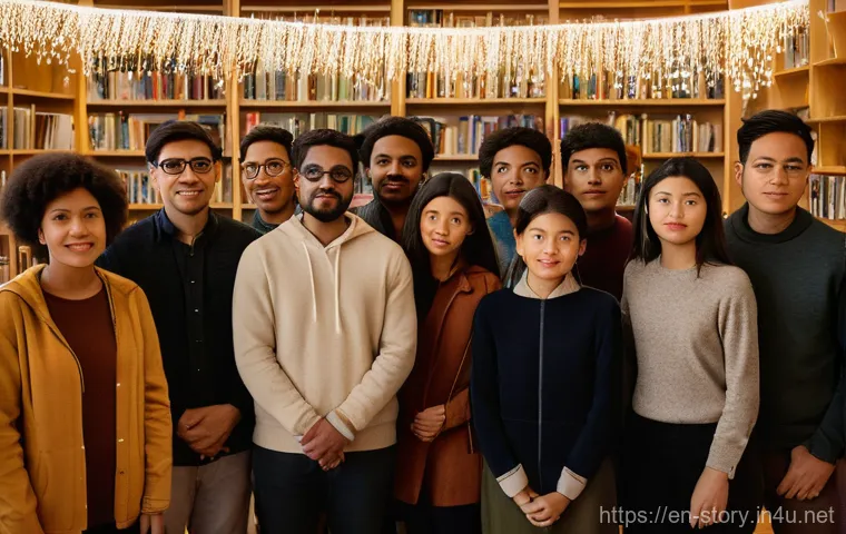 스토리텔러와 문화적 이야기의 중요성 - **Prompt:** A diverse group of individuals from various cultural backgrounds, each looking thoughtfu...