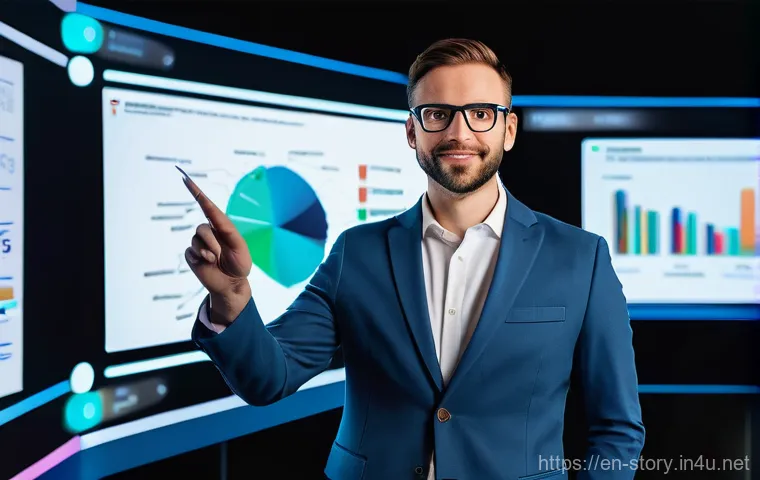 스토리텔러 관련 포트폴리오 작성 팁 - **Prompt:** A diverse group of young professionals (20s-30s), smartly dressed in business casual att...