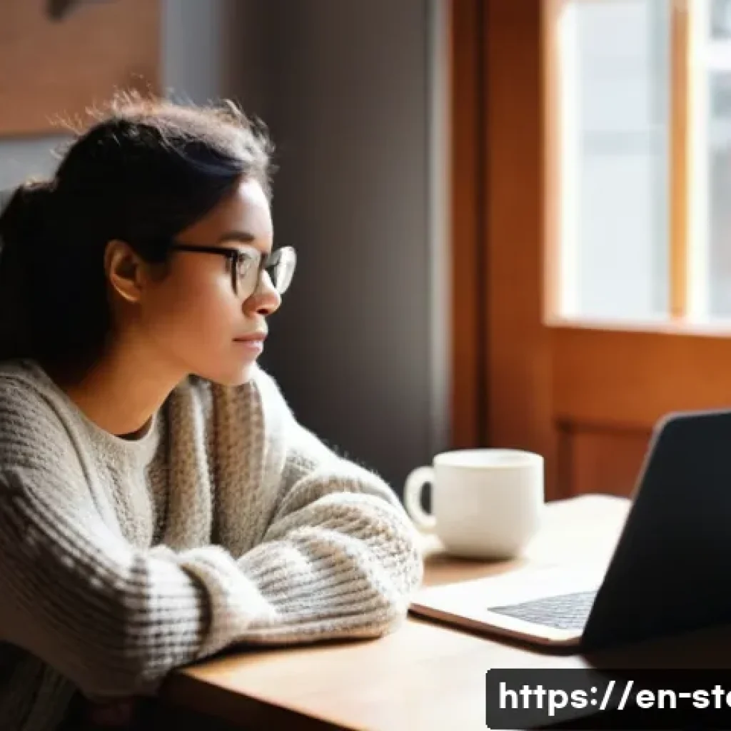 스토리텔러 실무에서의 창의적 문제 해결 사례와 전략 분석 - **Prompt:** A young, diverse female writer, perhaps in her late 20s, sits at a wooden desk in a cozy...
